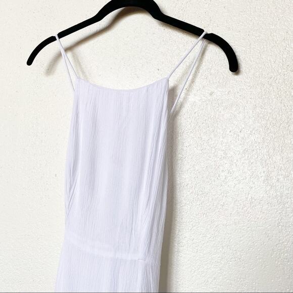 Girl & the Sun Luna Tie Back Maxi Dress White Size XS - Picture 3 of 12
